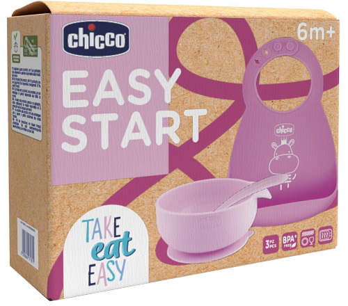 CH SET PAPPA SILICONE 6M+ ROSA - Farmacia Bartoli