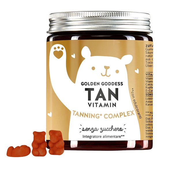 GOLDEN GODDESS TAN VITAMIN 45 CARAMELLE GOMMOSE - Farmacia Bartoli