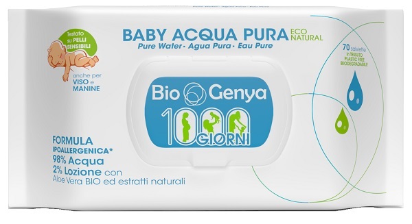 BIOGENYA BABY ECO NATURA ACQUA PURA 70 SALVIETTE - Farmacia Bartoli