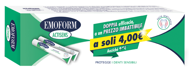 EMOFORM ACTISENS PROMO 2 PEZZI DA 75 ML - Farmacia Bartoli