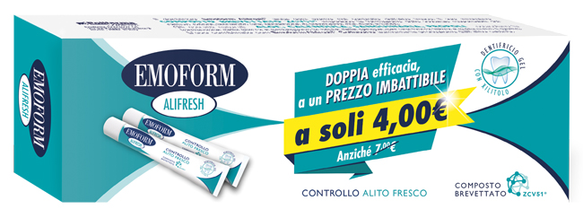 EMOFORM ALIFRESH PROMO 2 PEZZI DA 75 ML - Farmacia Bartoli