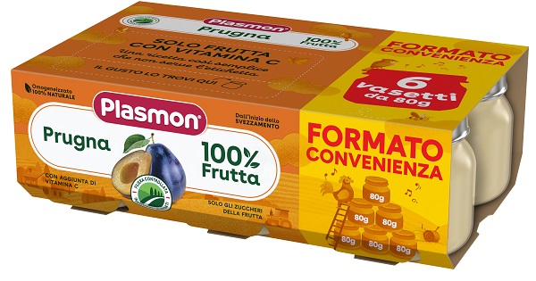 PLASMON OMOGENEIZZATO PRUGNA 6X80 G - Farmacia Bartoli