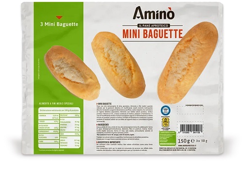 AMINO' MINI BAGUETTE 3 PEZZI DA 50 G - Farmacia Bartoli