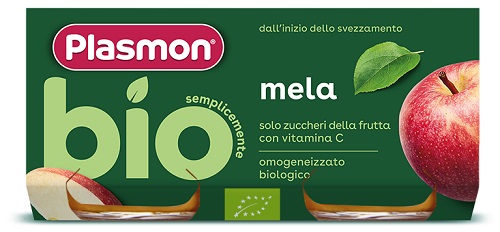 PLASMON OMOGENEIZZATO BIO MELA 2 VASETTI X 80 G - Farmacia Bartoli
