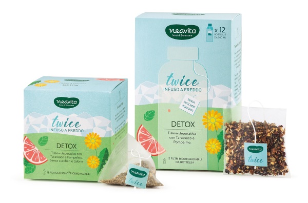 NEAVITA TISANA TWICE DETOX FILTROSCRIGNO TO GO 12 PEZZI - Farmacia Bartoli