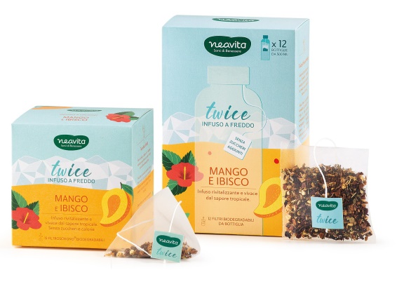NEAVITA FILTROSCRIGNO INFUSO MANGO IBISCO MINI TIN CORALLO TWICE TO GO 3 PEZZI - Farmacia Bartoli