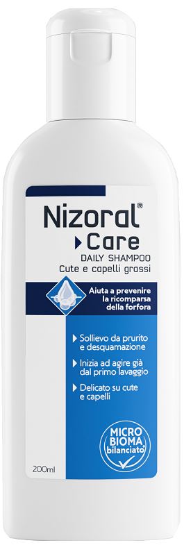 NIZORAL CARE DAILY SHAMPOO CUTE & CAPELLI GRASSI 200 ML - Farmacia Bartoli