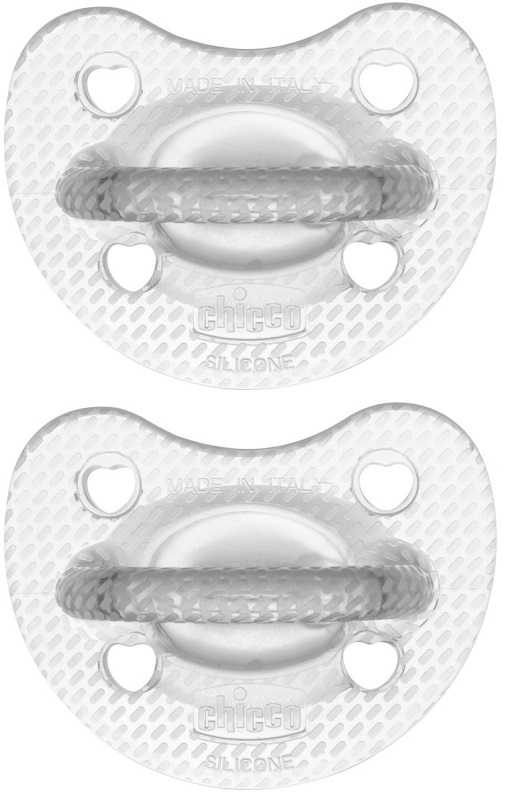 CHICCO GOMMOTTO SILICONE CRYSTAL 6-16 MESI 2 PEZZI - Farmacia Bartoli