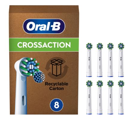 ORALB POWER REFILL EB50R CROSSACTION 8 PEZZI - Farmacia Bartoli