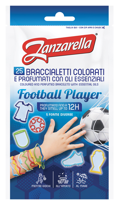 ZANZARELLA BRACCIALETTI FOOTBALL PLAYER 25 PEZZI - Farmacia Bartoli