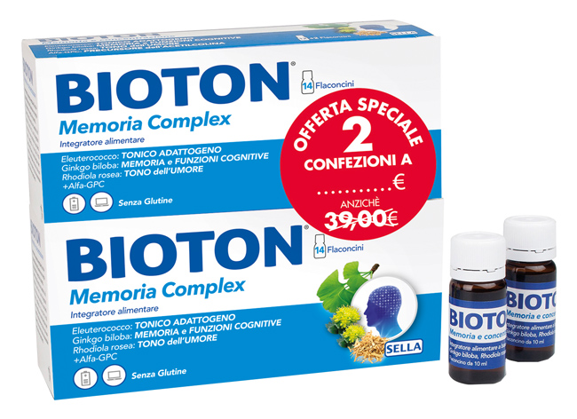 BIOTON MEMORIA COMPLEX 14 FLACONCINI DA 10 ML BIPACK - Farmacia Bartoli