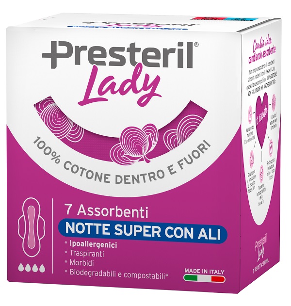 LADY PRESTERIL ASSORBENTI NOTTE SUPER ALI 7 PEZZI - Farmacia Bartoli