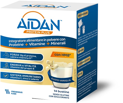 AIDAN PROTEIN PLUS VANIGLIA 14 BUSTINE - Farmacia Bartoli