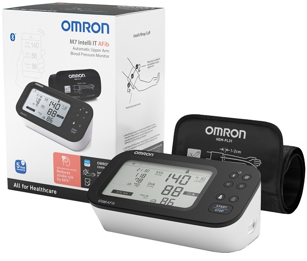 SFIGMOMANOMETRO DA BRACCIO OMRON M7 INTELLI AFIB - Farmacia Bartoli
