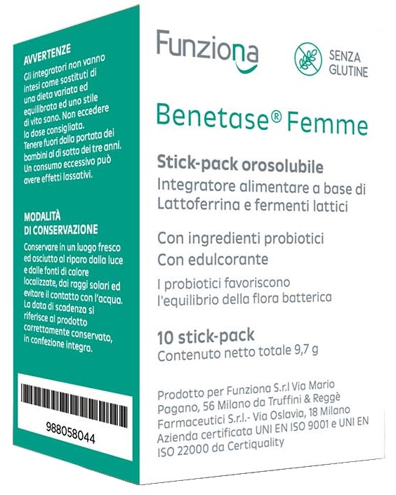 BENETASE FEMME 10 STICK PACK - Farmacia Bartoli