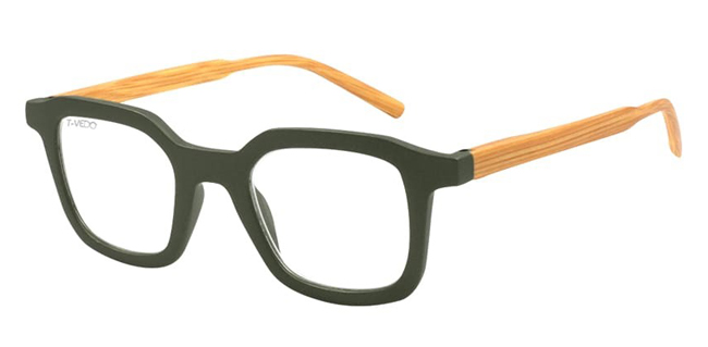 OCCHIALE DA LETTURA PREMONTATO T-VEDO BAMBOO 2 VERDE +2,50 - Farmacia Bartoli