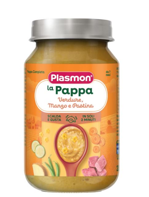 PLASMON LA PAPPA VERDURE MANZO E PASTINA 200 G - Farmacia Bartoli