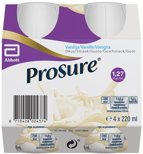 PROSURE VANILLA 4 BOTTIGLIE DA 220 ML - Farmacia Bartoli