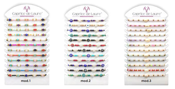 CAPRICE DE LAURE BRACCIALE ELASTICO E REGOLABILE CON PERLE DI FIUME COLORI ASSORTITI - Farmacia Bartoli