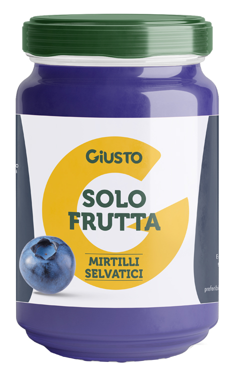 GIUSTO SOLO FRUTTA CONFETTURA MIRTILLI SELVATICI 220 G - Farmacia Bartoli