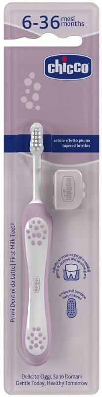 CHICCO SPAZZOLINO 6 MESI+ ROSA - Farmacia Bartoli