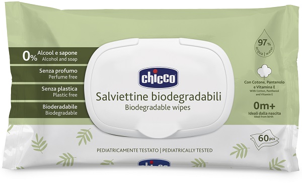 CHICCO SALVIETTE BIO 60 PEZZI PLAQUE - Farmacia Bartoli