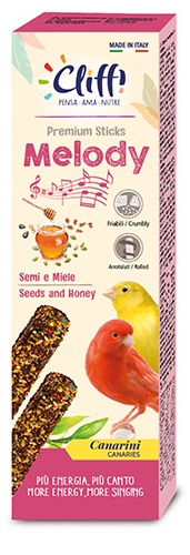 CLIFFI STICKS CANARINI CANTO MELODY 60 G - Farmacia Bartoli