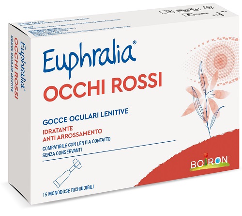 GOCCE OCULARI LENITIVE EUPHRALIA OCCHI ROSSI 15 FLACONCINI MONODOSE 0,5 ML - Farmacia Bartoli