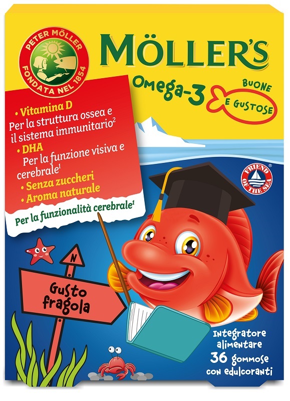 MOLLER'S OMEGA 3 JELLY FISH 36 GOMMOSE - Farmacia Bartoli