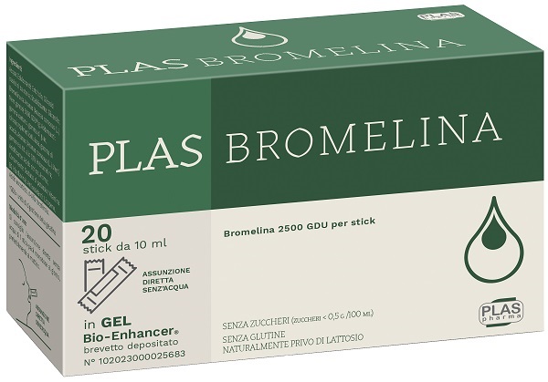 PLAS BROMELINA 20 STICK PACK - Farmacia Bartoli