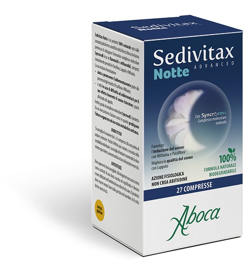 SEDIVITAX NOTTE ADVANCED 27 COMPRESSE - Farmacia Bartoli