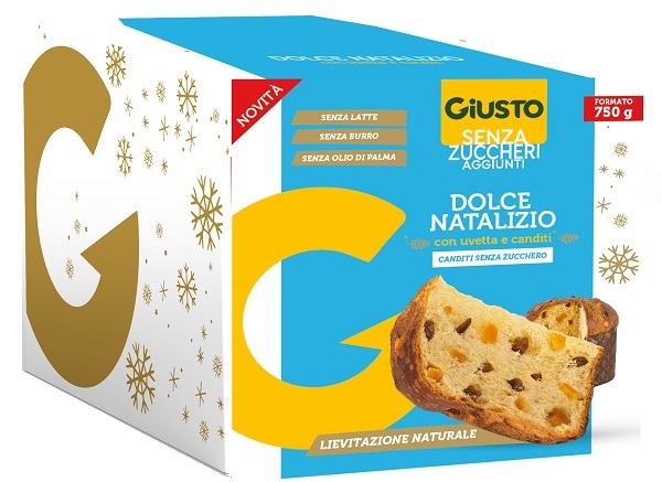 GIUSTO SENZA ZUCCHERO DOLCE NATALIZIO PANETTONE 750 G - Farmacia Bartoli