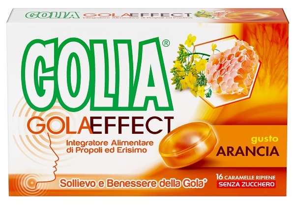 GOLIA GOLA EFFECT ARANCIA 16 CARAMELLE RIPIENE - Farmacia Bartoli