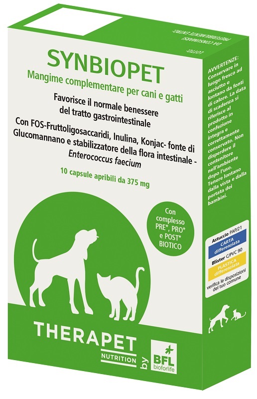 SYNBIOPET THERAPET 10 CAPSULE - Farmacia Bartoli