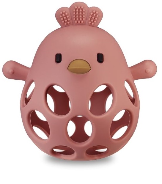J BIMBI BITE&PLAY CHICKEN MASSAGGIAGENGIVE 6M+ FRAGOLA - Farmacia Bartoli