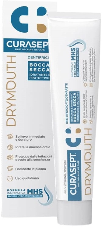 CURASEPT DRYMOUTH DENTIFRICIO 75 ML - Farmacia Bartoli