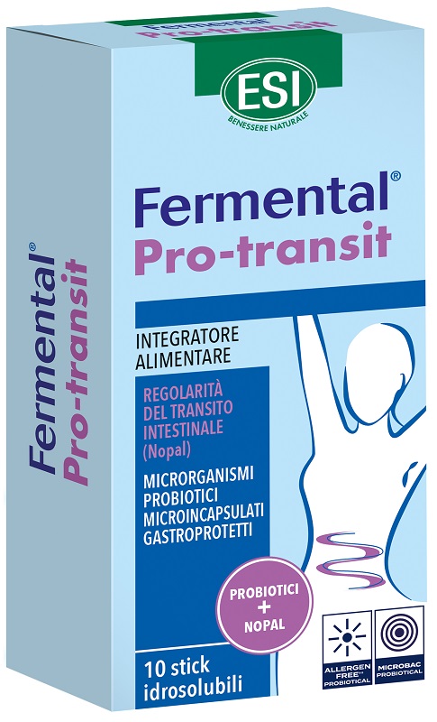 ESI FERMENTAL PRO TRANSIT 10 STICK IDROSOLUBILI - Farmacia Bartoli