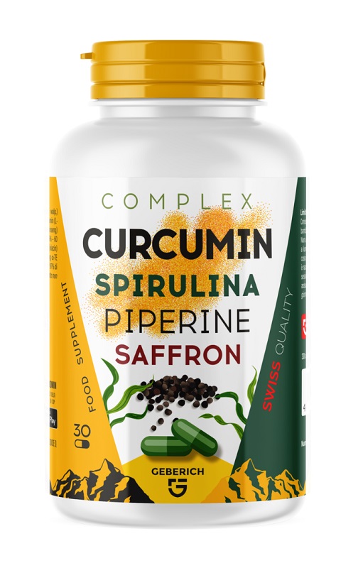 COMPLEX CURCUMIN SPIRULINA PIPERINE SAFFRON 30 CAPSULE - Farmacia Bartoli