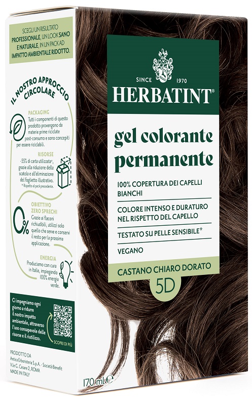 HERBATINT 5D CASTANO CHIARO DORATO 170 ML - Farmacia Bartoli