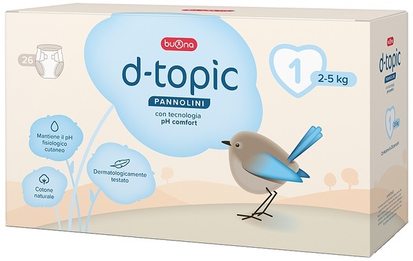 D-TOPIC PANNOLINI TAGLIA 1 26 PEZZI - Farmacia Bartoli