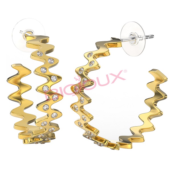 BJT369 ORECCHINO SARIEL GOLD PLATED - Farmacia Bartoli