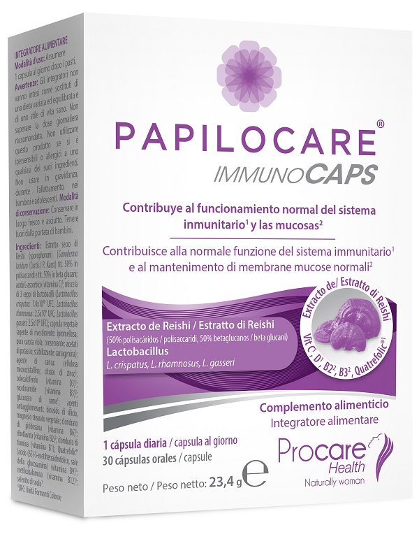 PAPILOCARE IMMUNOCAPS 30 CAPSULE - Farmacia Bartoli