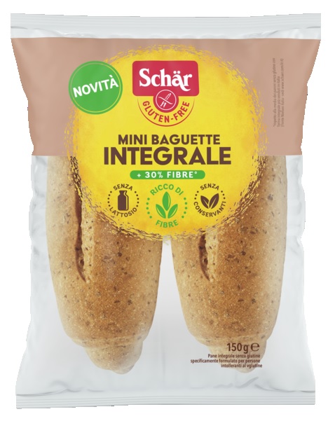 SCHAR MINI BAGUETTE INTEGRALE 4 PEZZI X 37,5 G - Farmacia Bartoli