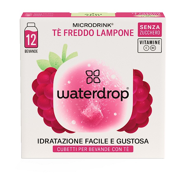 WATERDROP ICE TEA LAMPONE 12 CUBETTI - Farmacia Bartoli