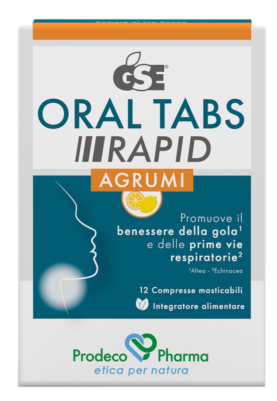 GSE ORAL TABS RAPID AGRUMI 12 COMPRESSE MASTICABILI - Farmacia Bartoli