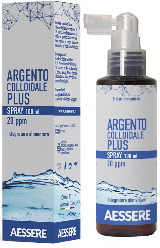 ARGENTO COLLOIDALE PLUS 20PPM SPRAY 100 ML - Farmacia Bartoli