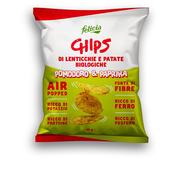 FELICIA CHIPS POMODORO PAPRIKA 40 G - Farmacia Bartoli