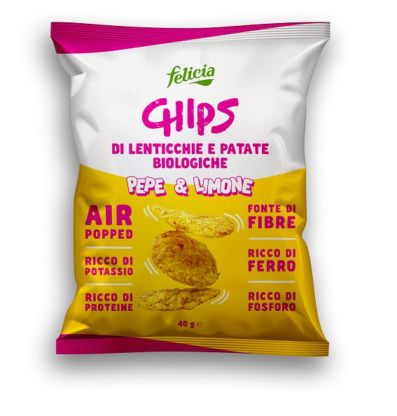 FELICIA CHIPS PEPE LIMONE 40 G - Farmacia Bartoli