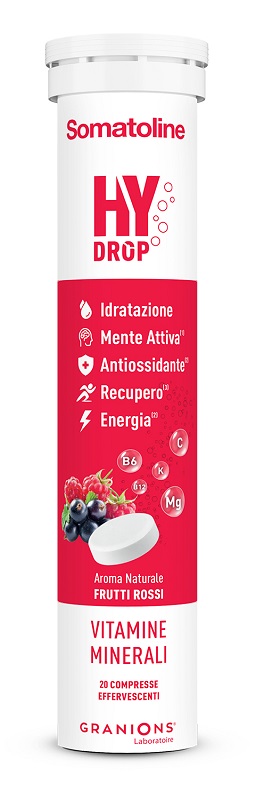 SOMATOLINE HYDROP FRUTTI ROSSI 20 COMPRESSE EFFERVESCENTI - Farmacia Bartoli
