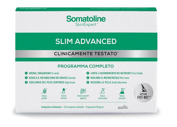 SOMATOLINE SLIM ADVANCED 120 COMPRESSE SENZA GLUTINE SENZA LATTOSIO - Farmacia Bartoli